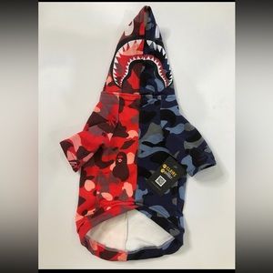 BAPE split sweatshirt for dogs size small